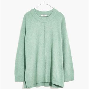 Madewell Green Smithe Pullover Sweater in Coziest Yarn